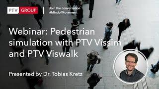 Webinar: Pedestrian simulation with PTV Vissim and PTV Viswalk