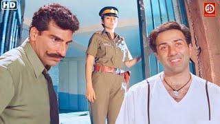 जब पहलीवार आयी तब्बू सनी देओल से जेल में मिलने तब देखिये क्या हुआ....Sunny Deol Fights Scene In Jail