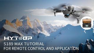 Drone Tutorial - HYTOBP S189 MAX for remote control and application