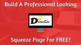 How To Create a Squeeze Page For FREE - Step By Step Tutorial