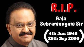 RIP Bala Subramanyam Status | SP Bala Subramanyam Sad Whatsapp Status | RIP SPB | BALA SUBRAMANYAM