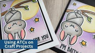 How to Use an ATC Sized Card on Craft Projects: Halloween Crafts Batty For You