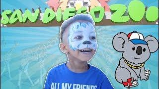 ZanderMan San Diego Zoo!! Zoo animals & rides Travel vlog