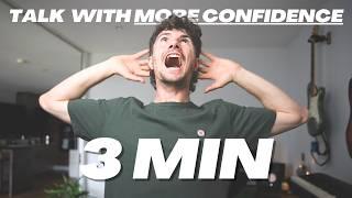 Warm up to Talk To Camera with CONFIDENCE (3 Min FOLLOW ALONG + explanation)