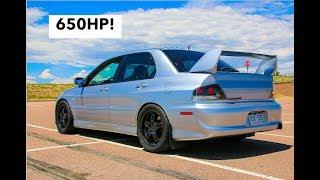 650HP FULL TITANIUM PRECISION 5558 BIG TURBO EVO 9 MR REVIEW! Insanely Fast..