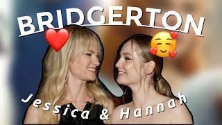 Jessica Madsen & Hannah Dodd being in love in BRIDGERTON promo