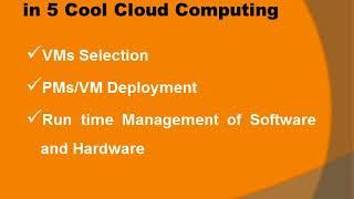 PhD Research Topics in 5 Cool Cloud Computing