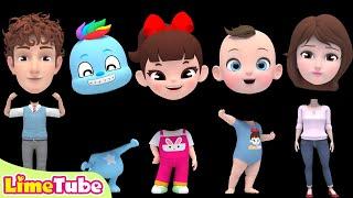 Whose face is it? | Johny Johny Yes Papa | Nursery Rhymes & Kids Songs | Kindergarten | LimeAndToys