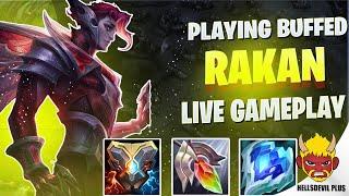 BUFFED RAKAN IS SO BROKEN (Watch Till End)!!! - Wild Rift HellsDevil Plus Gameplay