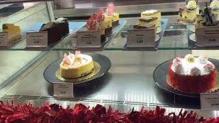 Cafe Cino bakery Hilton Guam USA and unboxing cake desserts! Red velvet cake #hilton #bakery #guam