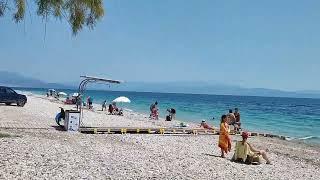 Relax in Akrata beach,  Peloponnesos,  Greece.