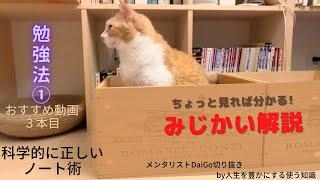 【勉強法】科学的に正しいノートの取り方：ちょっと見れば分かる【メンタリストDaiGo切り抜き】