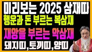 미리보는 2025삼재띠/복부르는 복삼재띠와 재앙부르는 악삼재띠,셀프 삼재극복(풀이) 방법까지 알려드립니다