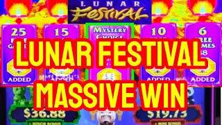 LUNAR FESTIVAL Slot Machine | 25 Spins 48 Wilds Huge Win | Poor Boy Slots