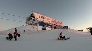 Большой ВУДЪЯВР. На лыжах с вершины Айкуайвенчорр.