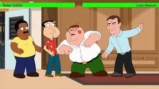 Peter Griffin VS Liam Neeson with Healthbars