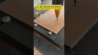 Metal Marking Aluminum CY202 Dot Peen Marker Machine