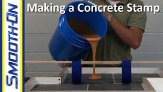 How to Make a Custom Concrete Stamp out of Urethane Rubber