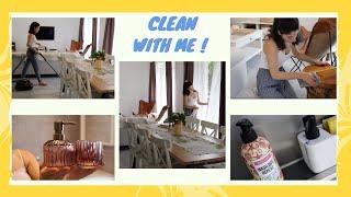 CLEAN WITH ME - Καθαριότητα Σπιτιού : Σαλόνι, Κουζίνα & Μπάνιο / Bathroom Haul / Tips Καθαριότητας !