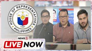 LIVE | Reps. Paolo Ortega, Joel Chua, Jay Khonghun hold press conference #News5 (November 28, 2024)