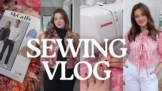 A week in my sewing room! Making my Spring wardrobe, sewing my first jacket & a Ganni style top 