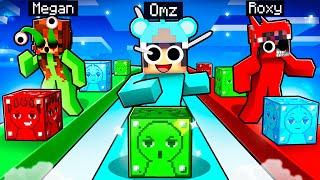 Having A SPRUNKI LUCKY BLOCK RACE in Minecraft!