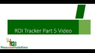 How to manage Investors' Monthly ROI with Excel (VBA) Template: Part 5 Video Demo