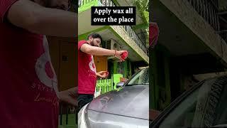 How to apply wax for Car | Car care tips | Smoother Cleaner & Shiner | 3M Wax | #shorts #reels