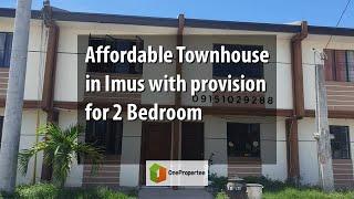 Affordable Townhouse in Imus with provision for 2 Bedroom