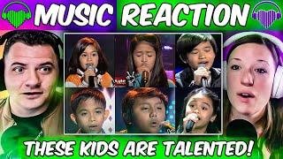 Americans React To Philippines Kids NAILING English Songs - The Voice Kids