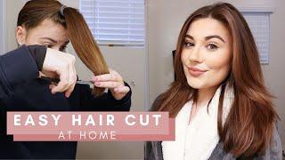 HOW I CUT MY HAIR AT HOME & FAV HAIR PRODUCTS