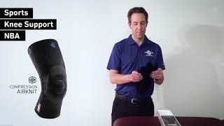 Todd Campbell - Chicago Bulls Head Athletic Trainer unboxing the Bauerfeind Sports Knee Support NBA