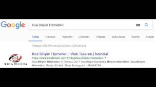 Ilıca Bilişim Hizmetleri | Google SEO Entegrasyonu