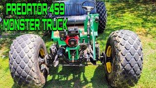 Predator 459 MONSTER TRUCK. 5 foot tires , F-350 chassis , 4 speed manual go-kart truck.