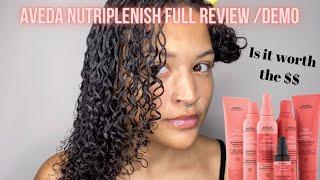 Aveda Nutriplenish Demo/ Review on Natural Hair | Aubreana Noble