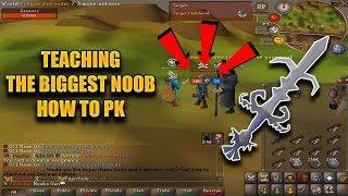 TEACHING THE BIGGEST NOOB HOW TO PK | *Hilarious reactions* | Beastpk RSPS