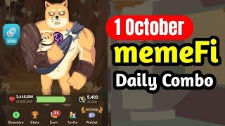 memeFi Daily Combo 1 October | memeFi Secret Code Today 1 October