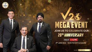 V20 Mega Event | Vestige 20th Anniversary Celebration | Get Ready To Watch The Live Session