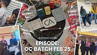 OC Batch Feb'25 ️ | #vlog #episode #charteredaccountant #training
