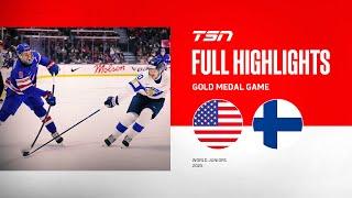 2025 World Junior Championship Gold Medal Game Highlights: Finland vs. United States