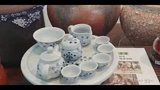 도자기 다기세트(사중금도예관)Porcelain tea set