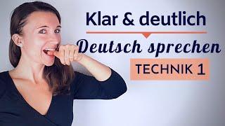 #1 KLAR UND DEUTLICH SPRECHEN - Richtig Deutsch sprechen - Aussprache Übungen - Sprechtraining