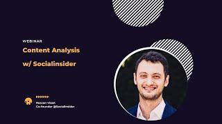 [Webinar] Content Analysis with Socialinsider