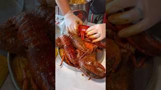 Could you finish an ENTIRE WHOLE LOBSTER? #lobster #seafood #foodchallenge