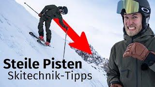 Skifahren lernen: Steile Pisten fahren | Ski-Technik & Tipps