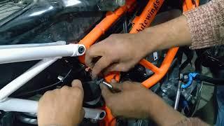 Splendor alloy wheel LED KTM install