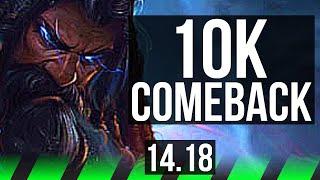 UDYR vs LILLIA (JGL) | 10k comeback, 76% winrate, 39k DMG | EUW Diamond | 14.18