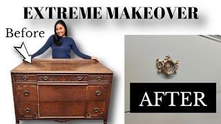 EXTREME DRESSER MAKEOVER |Refinishing dresser to support a good cause. #refinishedfurniture