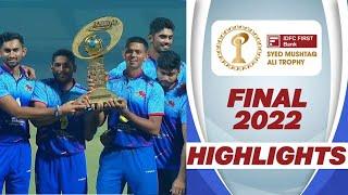 Final 2022 of Syed mushtaq ali trophy: Mumbai vs Himachal Pradesh.