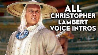 MORTAL KOMBAT 11 All Christopher Lambert Raiden Intros Dialogue MK11 Movie Skin